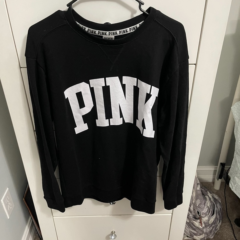 Black PINK crew neck